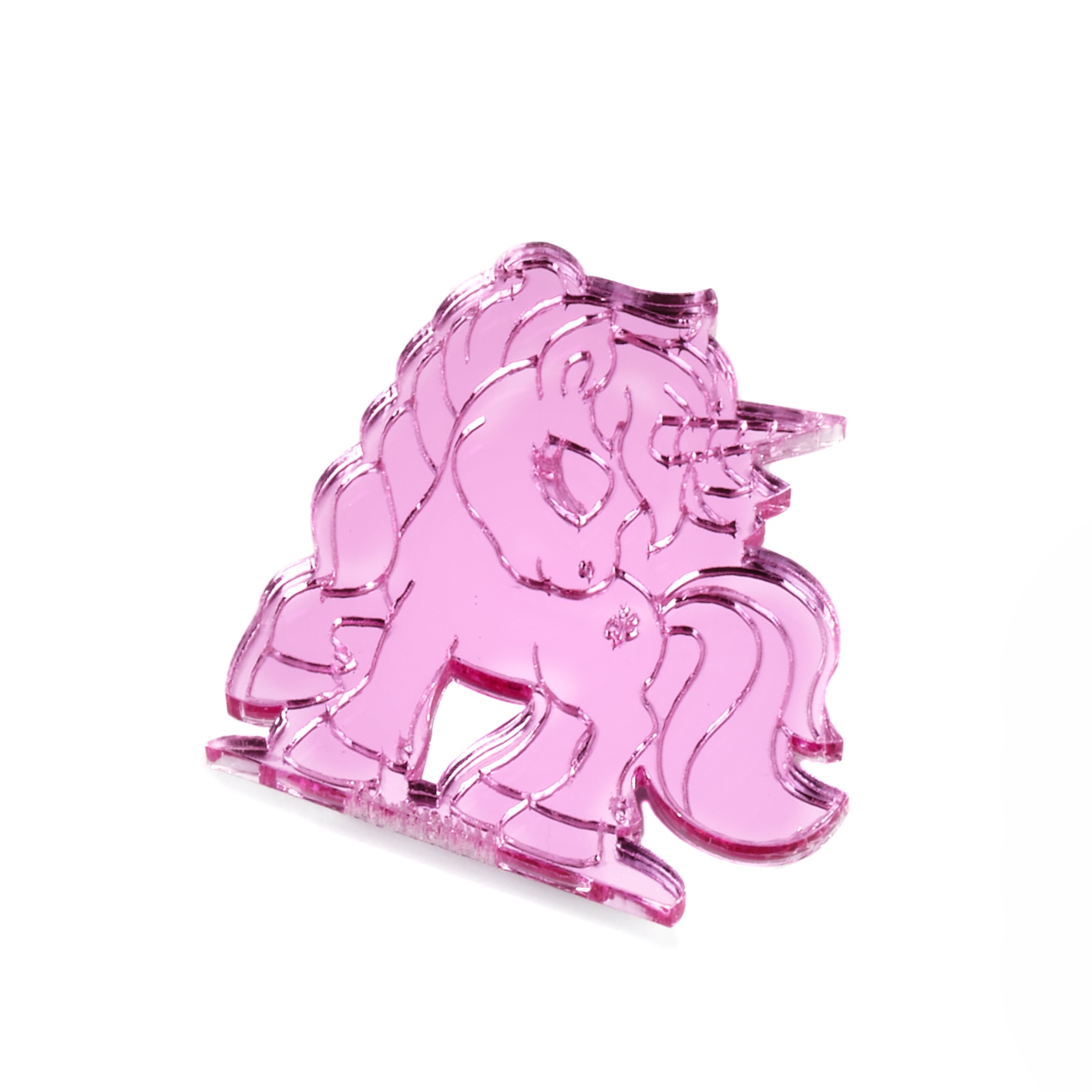 Magnete  personalizzato unicornspecchio rosa