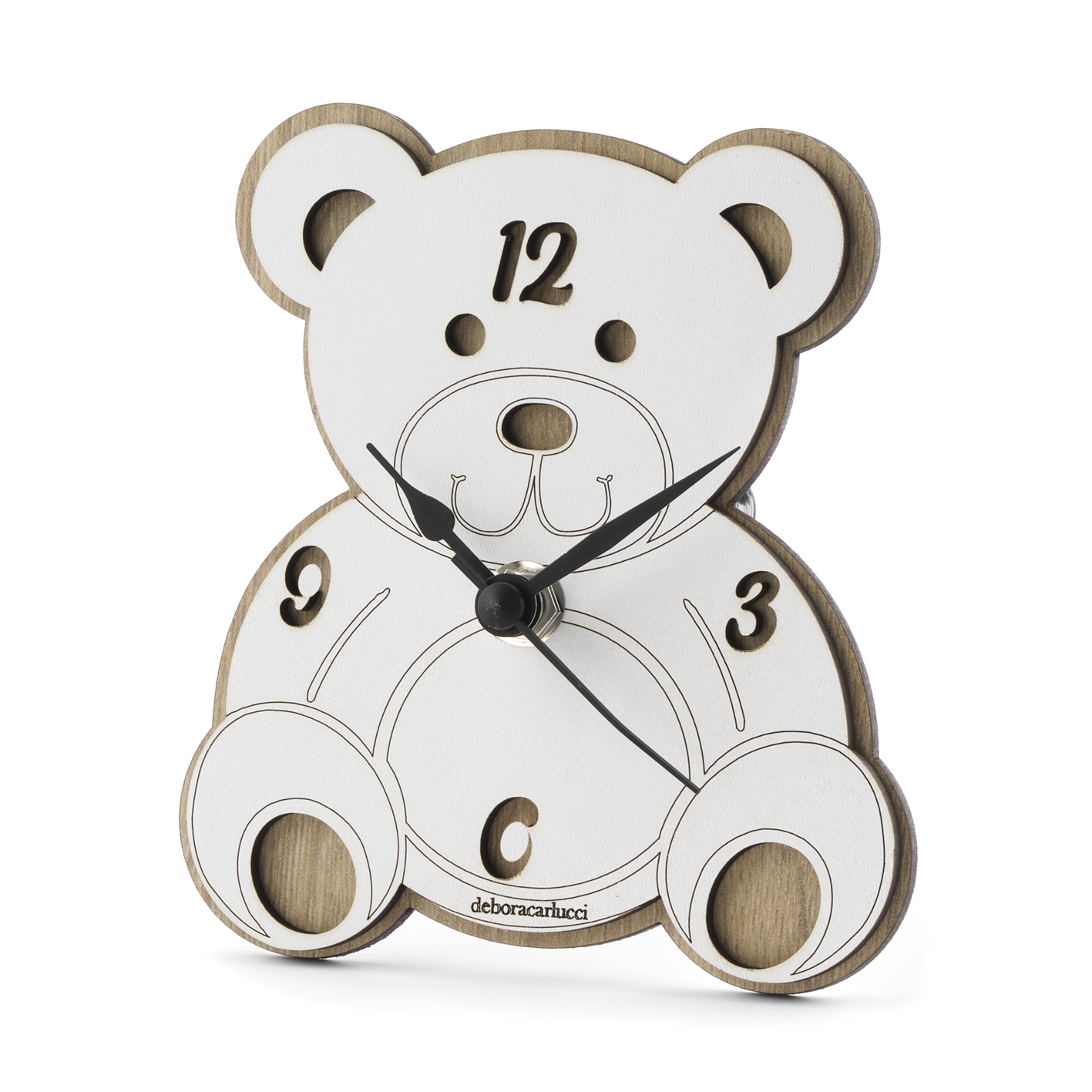 orologio orsetto legno - PERSONALIZZABILE